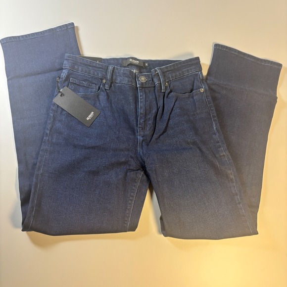 Hudson Los Angeles Mid Rise Straight Leg Stretch Denim Jeans Women Size 6 - Picture 3 of 13